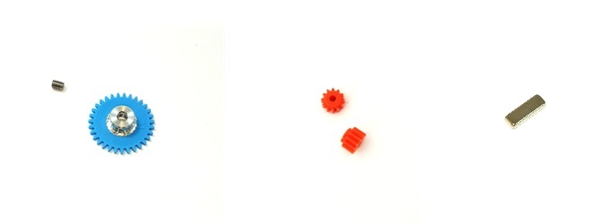 Ritzel / Zahnrad / Magnet