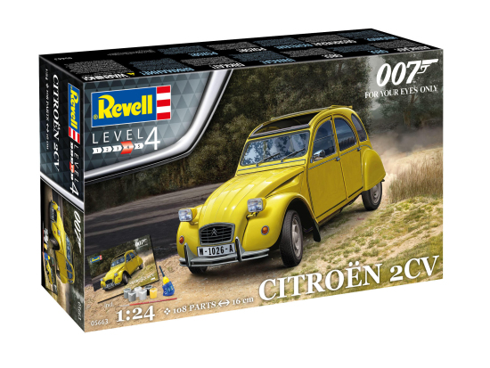 Revell Modellbausatz James Bond Citroen 2VC im Maßstab 1:24