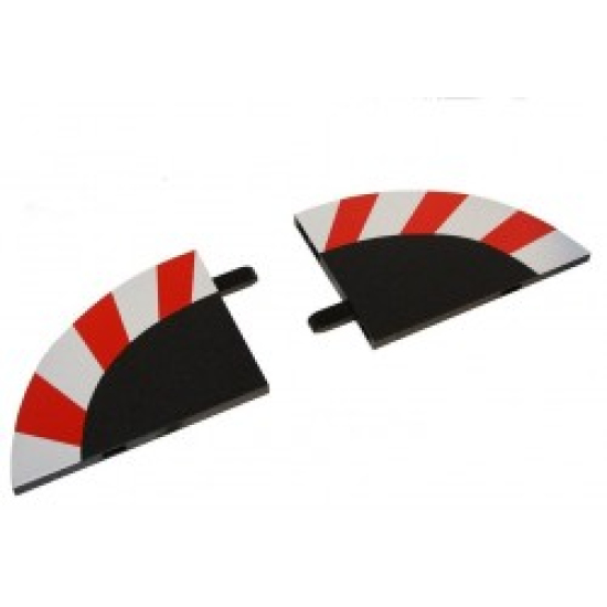 Preview: Carrera Außenrandstreifen Kurve 3/30 (6 Stück)  20563