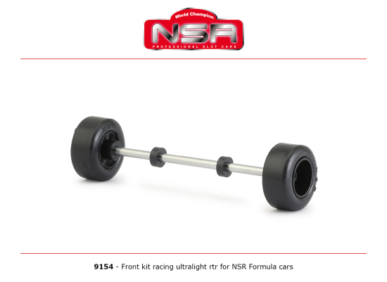 NSR Vorderradachse Set 13 Alufelgen 3/32 für Formula 86/89 Cars