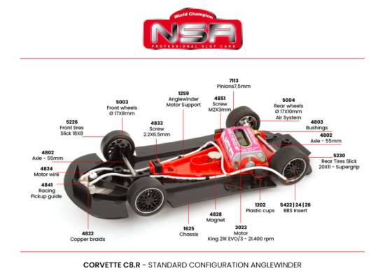 NSR Slotcar Corvette C8R
