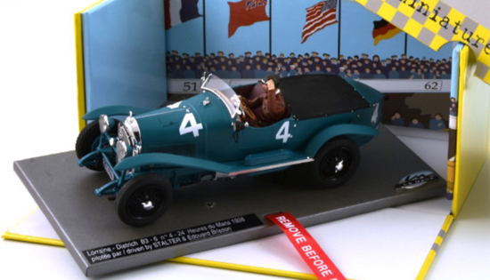 Le Mans B3-6 1926 Nr. 4 in Resin-Collection-Ausführung mit Kunststoff-Chassis