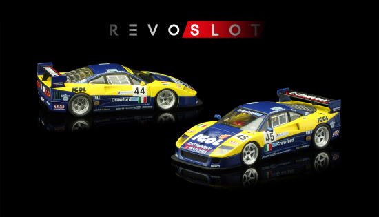 Revo Slot 1/32 F40 Nr. 44 und Nr. 45 in Special Box