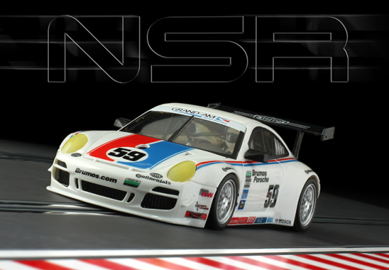 Preview: NSR Porsche 997 Brumos Daytona 24H Nr. 59 und 58 2015 Slotcar 1:32Limitiert auf 500