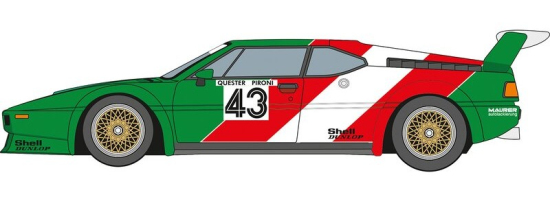 Carrera Digital 124 BMW M1 Procar BMW France Dieter Quester Nr. 43