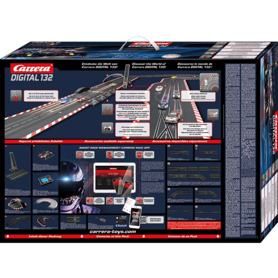 Carrera Digital 132 Rennbahn Autorennbahn Race of the Champions mit WIRELESS 2.0 Set