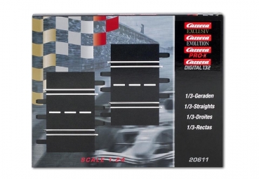 Preview: Carrera Standardgerade 1/3 2Stück Art. Nr. 20611