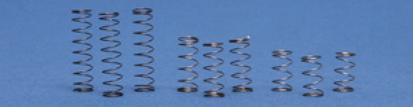 Fahrwerks-Federn (hart/mittel/weich), 3x 3 Stück 1208