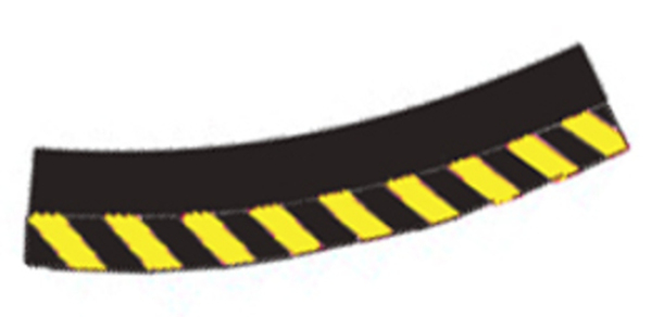 Carrera Außenrandstreifen für Steilkurve 3/30  20566