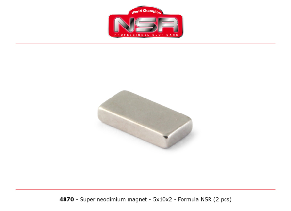 Magnete 5x10x2 2Stück NSR 4870