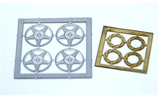 Ninco Ersatzteile-Felgen 180725 PRORACE Felgenkappe Speedline (VE 4) 80725