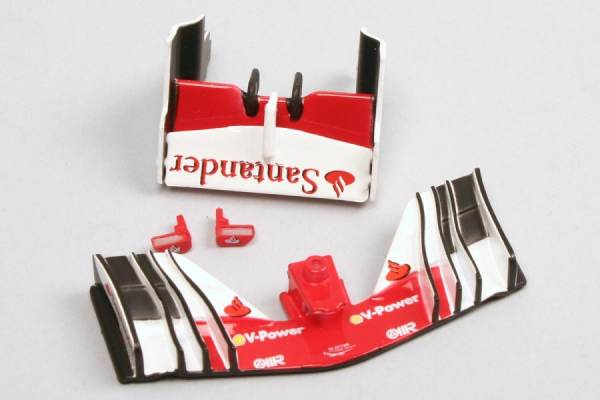 Carrera Spiegel und Flügel Kleinteile für Ferrari SF70H 27575 , 30842 , 30843