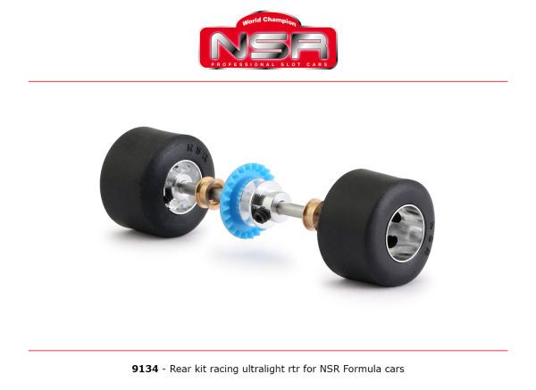 NSR Hinterradachse Set 13 Alufelgen 3/32 für Formula 86/89 Cars