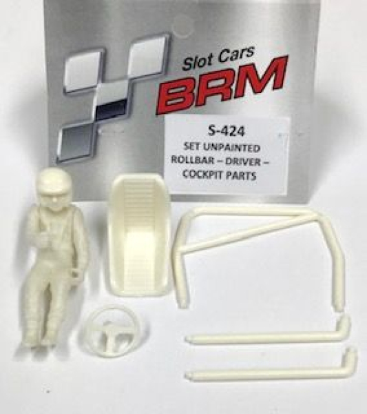 BRM Fahrerfigur, Überrollbügel + Zubehör