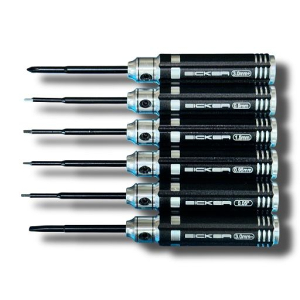 Eicker Werkzeugset  0.9/0.95/1.27/1.5mm/Kreuz + Schlitz