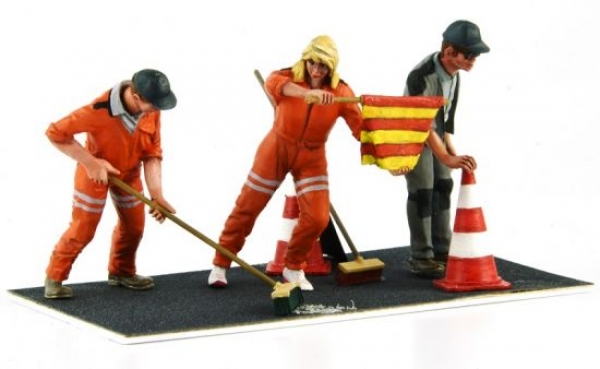 LMM 1/32 Streckenposten Set A (3 Figuren + Zubehör)