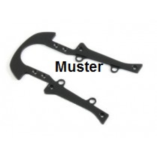 BRM RevoSlot Marcos Fahrwerksgrundplatte Aluminium für Karosseriemontage RS 114