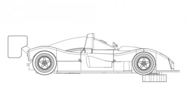 Revo Slot 1/32 F333SP White Kit Typ D mit kleinen Scheinwerfern  RS0041D