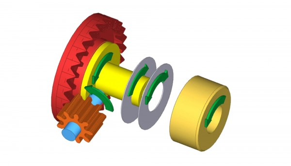 Slot it Kunststoffzahnrad 234Z Aluminium gm24o