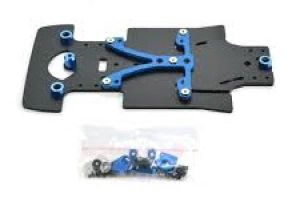 BRM Fahrwerk-Upgrade Kit 1:24 BRM f.Slotcar BRM 512M m.Aluminium-Chassis z.Umrüstung auf neue Technik/Fahrwerksausführung!