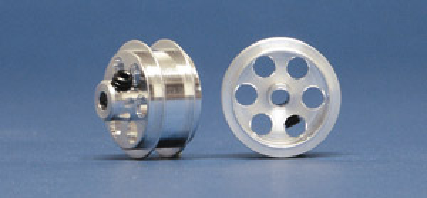 Alu-Felgen, Ø16x8mm f. Achsen Ø2,36mm, 2 Stück 5002