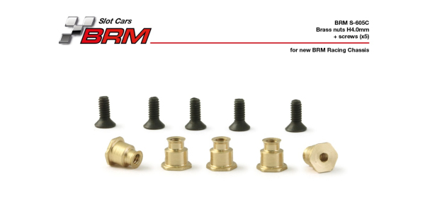 BRM Y-Träger-Hülsen 4mm (optional) 5 Stück S-604C