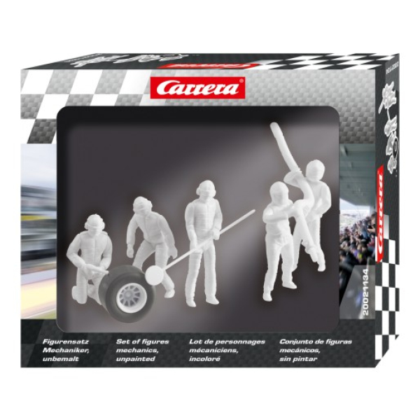 Carrera Figurenset Mechaniker unbemalt 21134