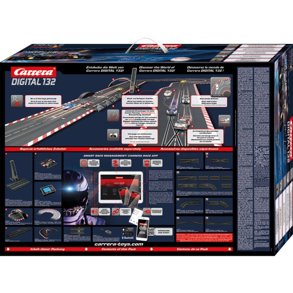 Carrera Digital 132 Rennbahn Autorennbahn Race of the Champions mit WIRELESS 2.0 Set