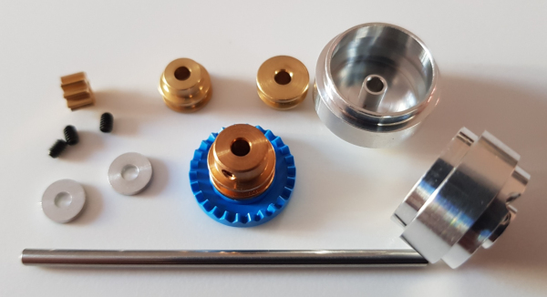 Hinterradachse Set Inliner 26Z u.Ø17,3mm Alufelgen f.Carrera EVO ab 2004