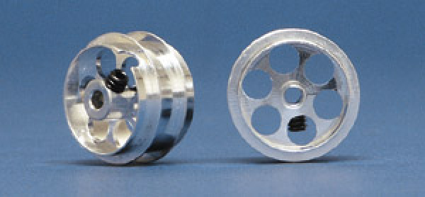 Alu-Felgen, Ø17x10mm f. Achsen Ø2,36mm, 2 Stück