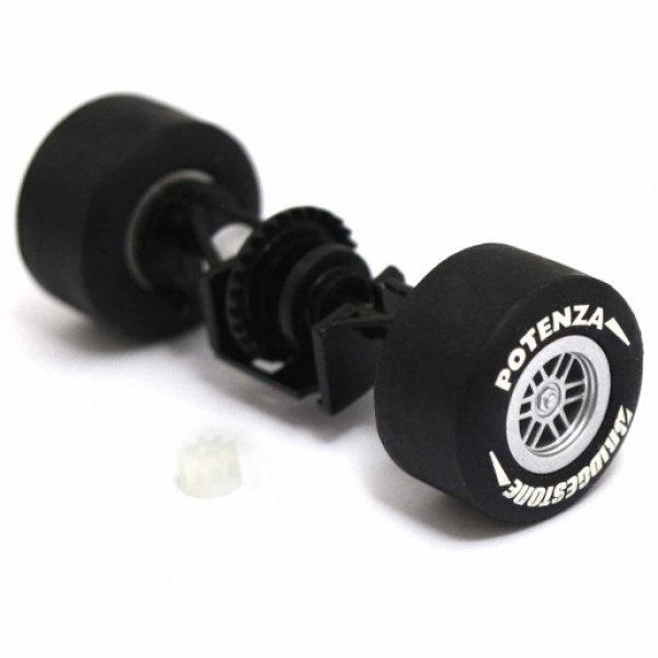 Scalextric rear axle assembly and pinion for Dallara Indy Car C2515