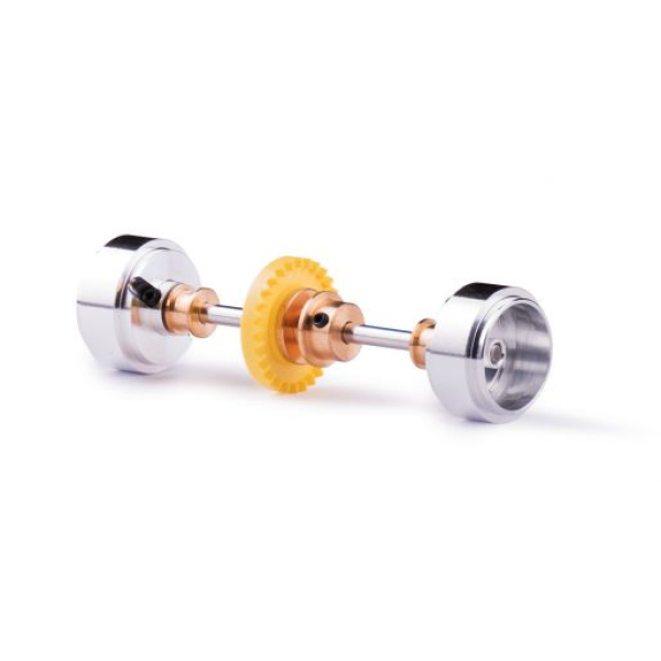 Hinterradachss Set Inliner 28Z u.Ø17,3x9,75mm Aluminiumfelgen f.Scalextric u.ä.