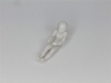 BRM Fahrerfigur mit Overall Helm weiß