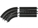 Carrera Digital 124/132 Spurwechselkurve Links-außen nach innen 30363
